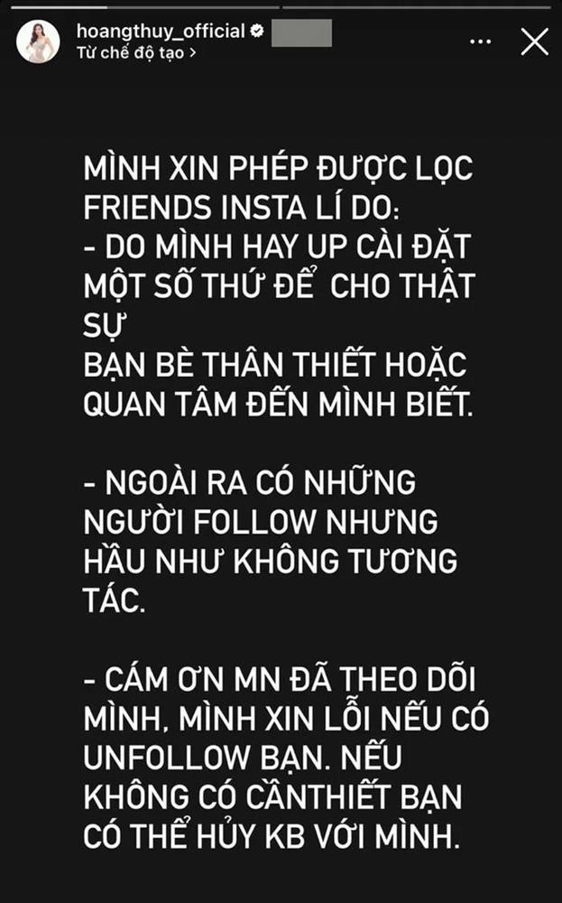 Hoàng Thùy bỏ theo dõi nhiều người đẹp trên Instagram?-2