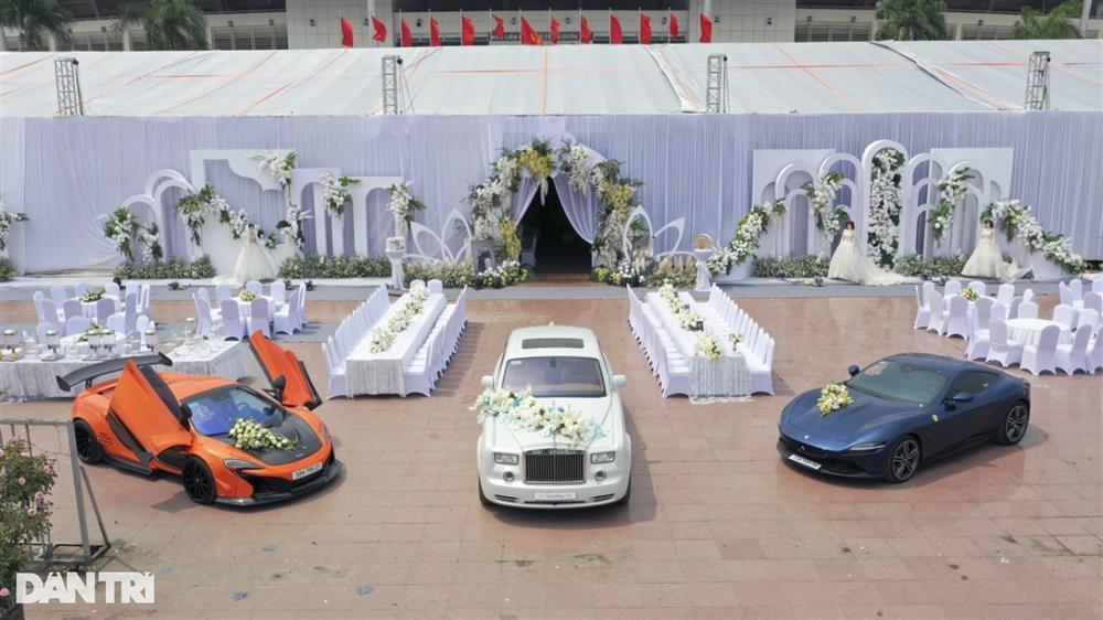 Dàn xe dâu hơn 200 tỷ đồng trong siêu đám cưới của cơ phó Hà Nội-3