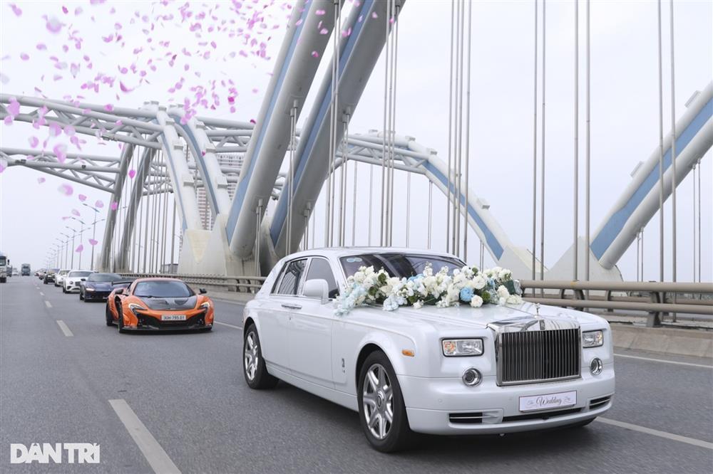 Dàn xe dâu hơn 200 tỷ đồng trong siêu đám cưới của cơ phó Hà Nội-12