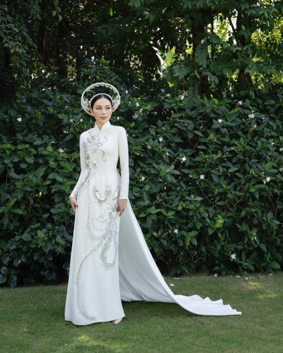 Linh Rin khoe diện áo dài, sang xịn chuẩn dâu hào môn-1