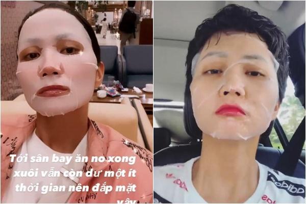 Phương Nhi, HHen Niê tranh thủ đắp mặt nạ mọi lúc mọi nơi-6