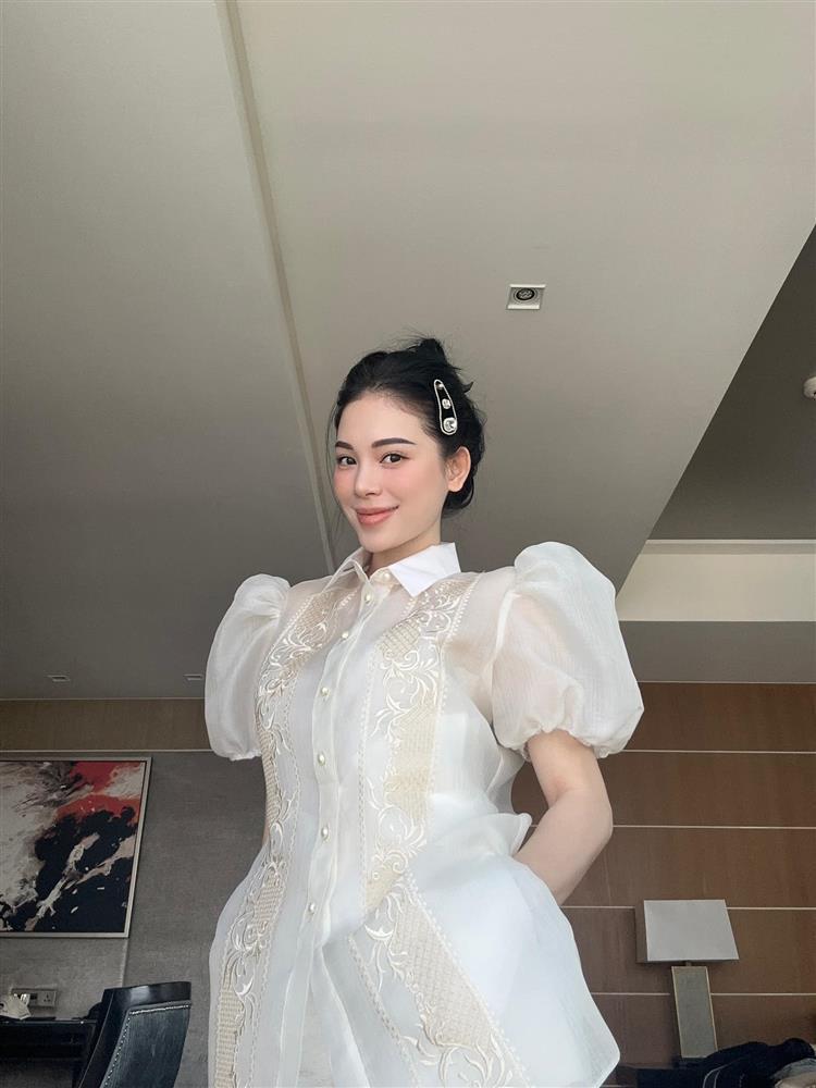 Linh Rin mặc trang phục truyền thống Philippines: Tò mò váy cưới-1