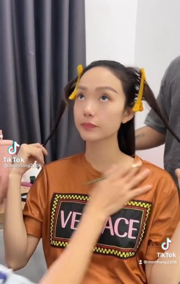 Minh Hằng khoe mặt mộc khi mang thai đôi 4 tháng-6