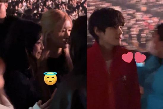 Jennie (BLACKPINK) và V (BTS) đến xem concert của Harry Styles