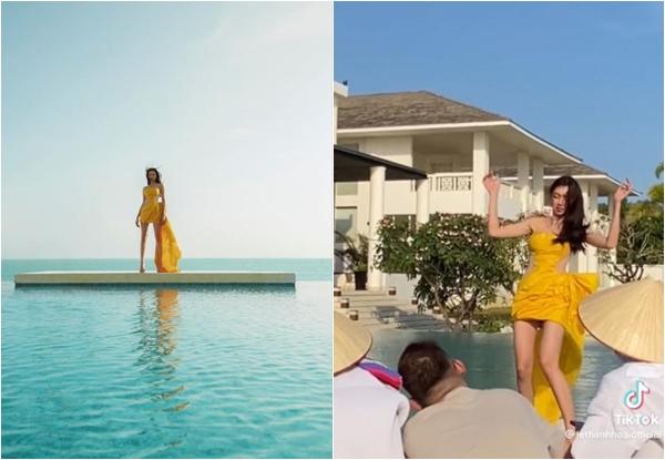 Thùy Tiên thả dáng với giày cao gót tài tình trên bãi đá-6