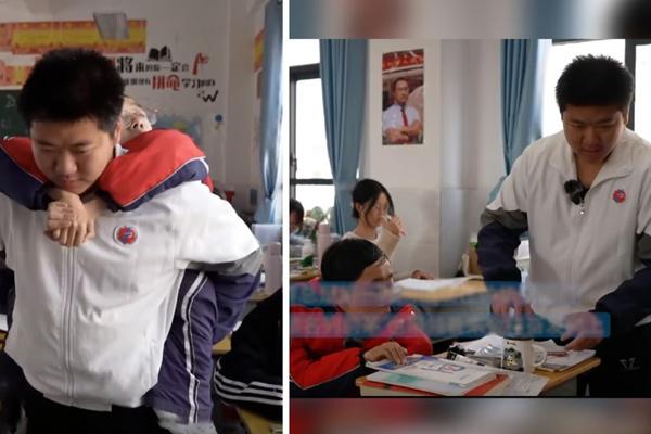 Cậu học sinh nghèo 12 năm làm đôi chân cho bạn khuyết tật đến trường, không quản nắng nóng hay mưa gió-6