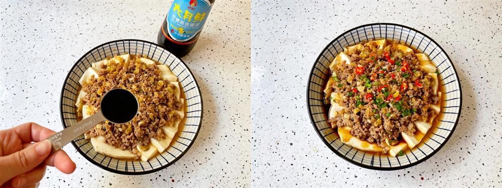 Đậu phụ hấp thịt nhưng thêm nguyên liệu này lạ miệng hơn hẳn-5