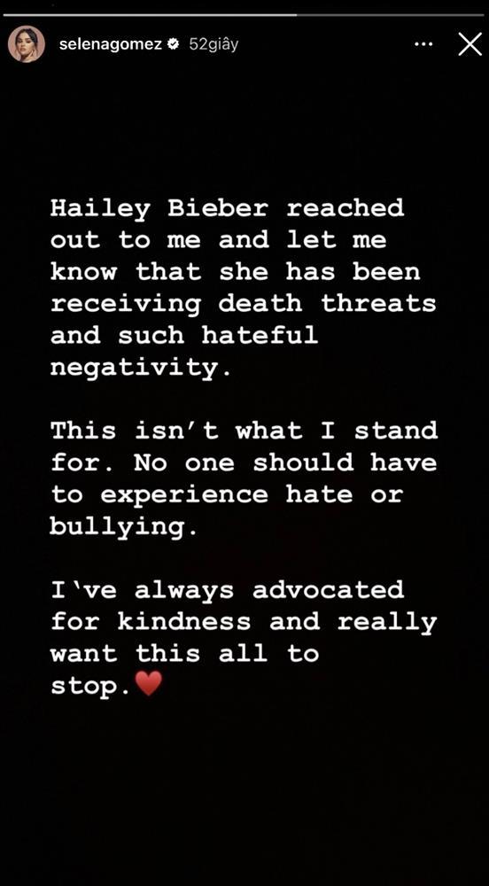 Selena Gomez nhận được lời cầu cứu từ vợ Justin Bieber-2