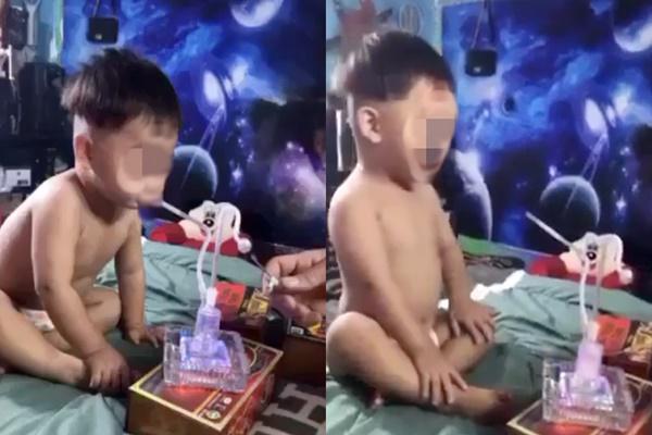 Bắt người đàn ông trong clip nghi ép bé 3 tuổi hút ma túy-2