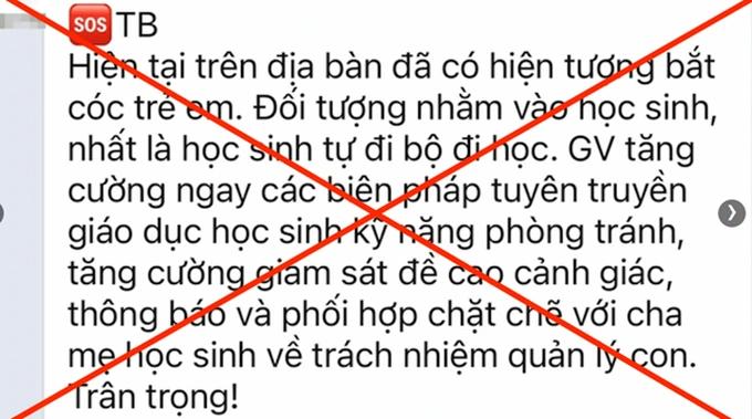 Công an phủ nhận cảnh báo bắt cóc trẻ em ở Hà Nội-1