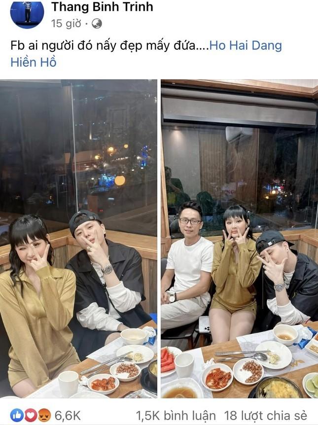 Trịnh Thăng Bình nói gì sau khi bị hủy 3000 lượt theo dõi vì đăng ảnh đi ăn với Hiền Hồ?-1