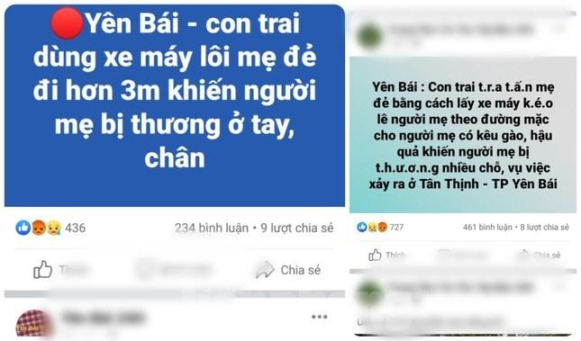 Thực hư tin con dùng xe máy kéo lê mẹ đẻ trên đường ở Yên Bái-1