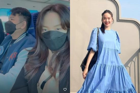 Lần hiếm hoi Minh Hằng đăng ảnh cùng ông xã