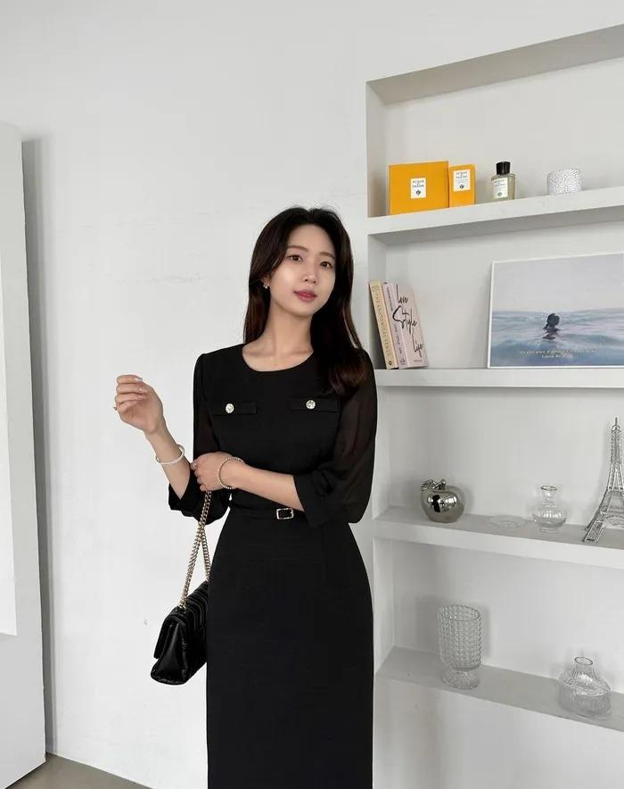 Váy đen tối giản - kiểu váy đáng sắm nhất của nàng công sở-1