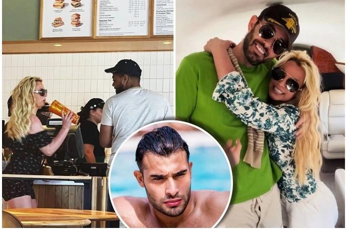 Britney đi biển với trai lạ, tháo bỏ nhẫn cưới: Nghi trục trặc hôn nhân-1