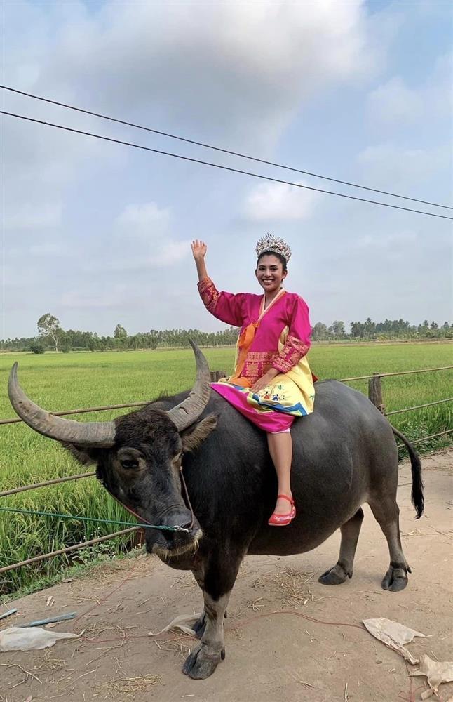 Dàn thí sinh đi xe máy, cưỡi trâu dự thi Hoa hậu Hòa bình Thái Lan-5