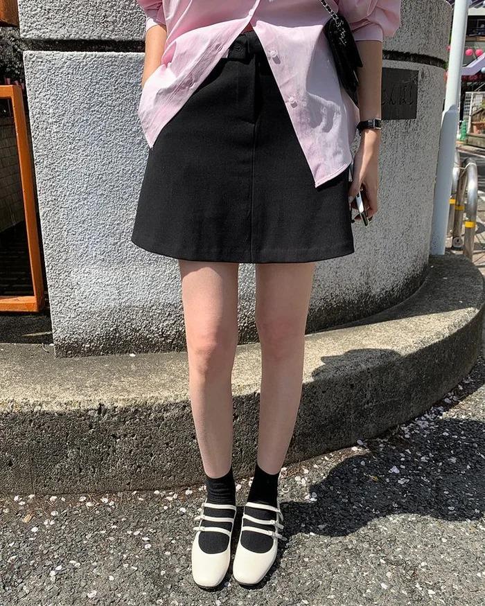 3 kiểu chân váy đang hot ở Hàn Quốc, giúp che đùi to-3