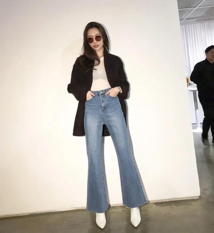 Cách phối đồ với quần ống loe đẹp như sao Hàn-8