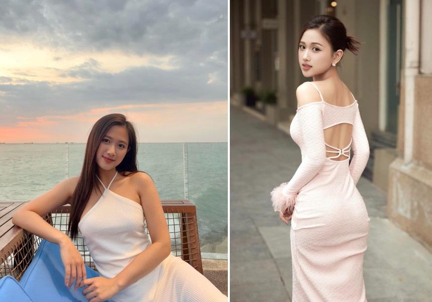 Bạn gái tiền vệ Minh Vương ngoài đời ăn vận quyến rũ khác hẳn khi dẫn sóng-3