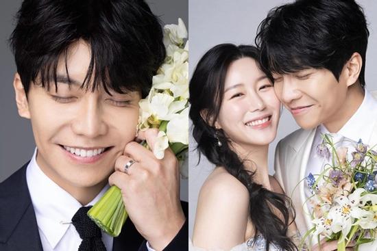 Ảnh cưới Lee Seung Gi - Lee Da In được công bố, mẹ và chị cô dâu lộ diện