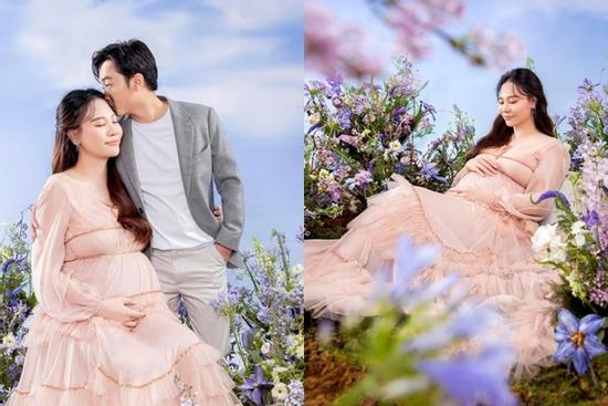 Bà xã Cường Đô La xả kho ảnh khoe nhan sắc khi mang bầu lần 2