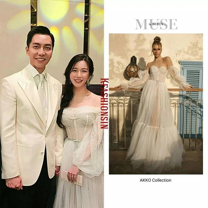 Váy cưới của vợ Lee Seung Gi ghi điểm nhờ khoảng hở tinh tế-4