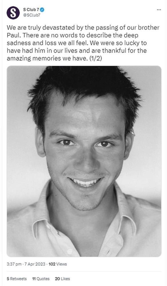 Nam ca sĩ của nhóm nhạc nổi tiếng S Club 7 đột ngột qua đời-2