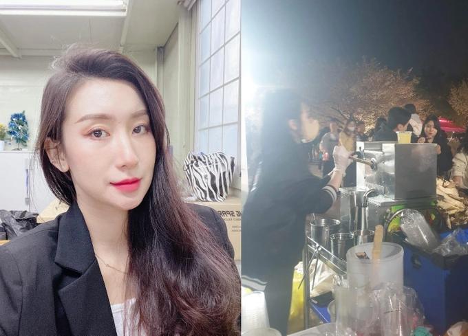 Hot girl Việt bán nước mía ở Hàn: Dùng 400kg mía/ngày, khách xếp hàng dài-1