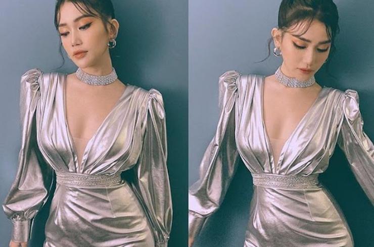 Quỳnh Kool dở khóc dở cười vì váy lụa mỏng giống Diễm My 9X-10