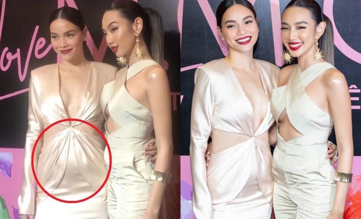 Quỳnh Kool dở khóc dở cười vì váy lụa mỏng giống Diễm My 9X-12