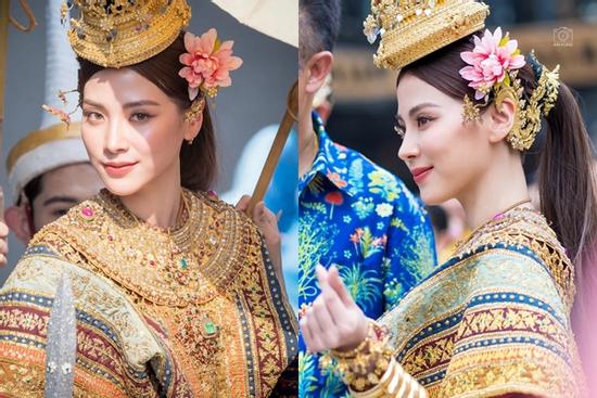 Baifern Pimchanok bừng sáng hóa nữ thần Songkran 2023