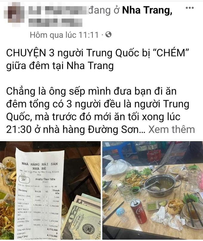 Đề nghị Công an điều tra người tố nhà hàng chặt chém 3 khách Trung Quốc-3
