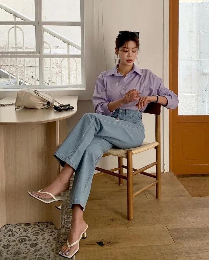 10 cách mix áo sơ mi với quần jeans giúp bạn mặc đẹp suốt mùa hè-3