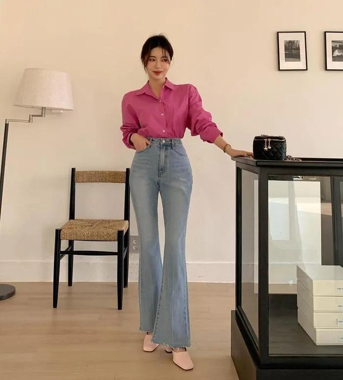 10 cách mix áo sơ mi với quần jeans giúp bạn mặc đẹp suốt mùa hè-8