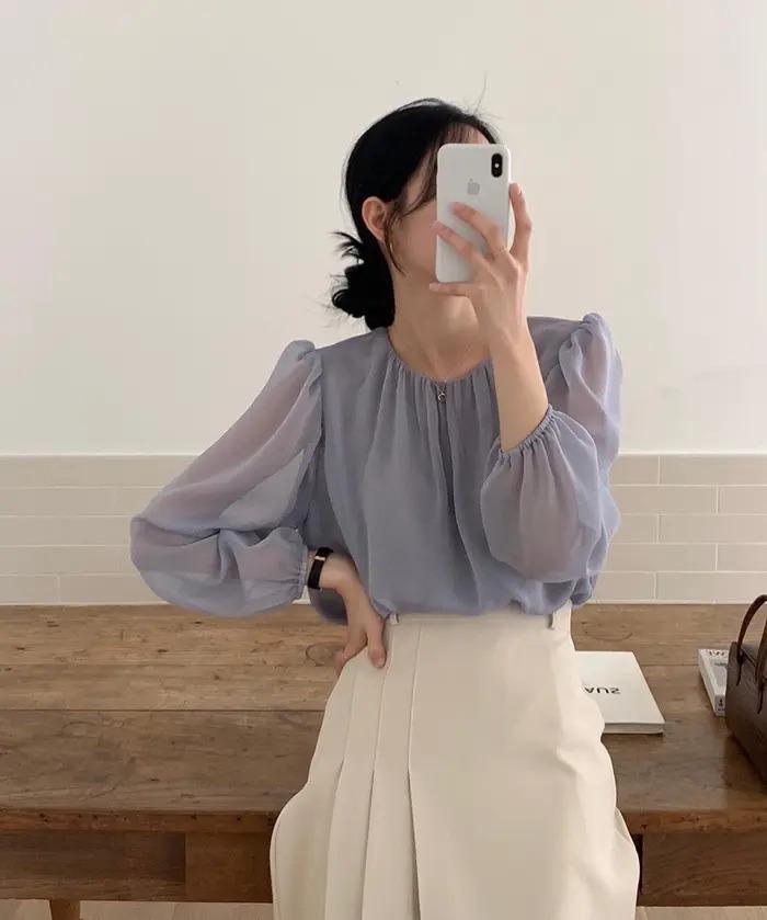 10 set đồ nên diện khi búi tóc-8