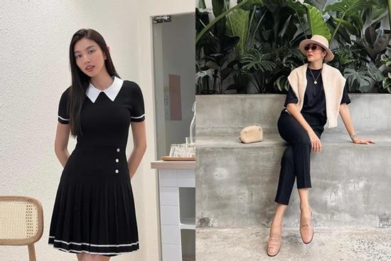 10 set trang phục màu đen trẻ trung và sang trọng