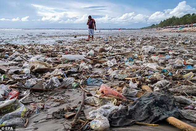 Bãi biển hoang sơ ở thiên đường Bali chết ngập trong núi rác-1