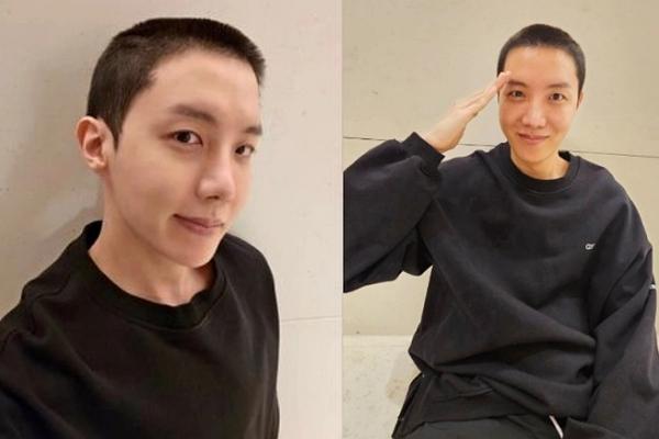 j-hope (BTS) lên đường nhập ngũ, binh nhất Jin cũng có mặt để đón hậu bối-7