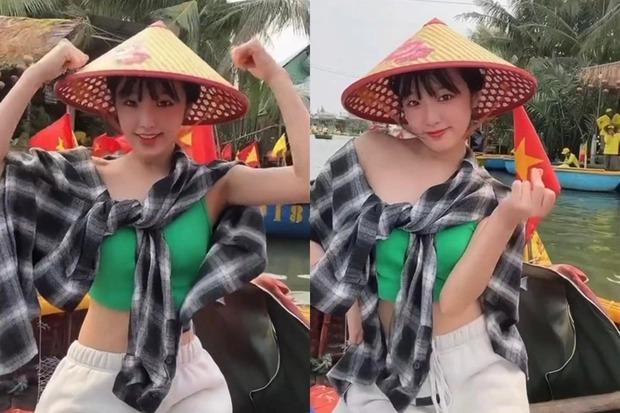 Cựu thành viên IZ*ONE vi vu Việt Nam, vừa đội nón lá vừa nhảy See Tình-1