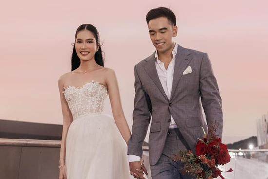 Hé lộ ảnh cưới đầu tiên của Á hậu Phương Anh và ông xã doanh nhân