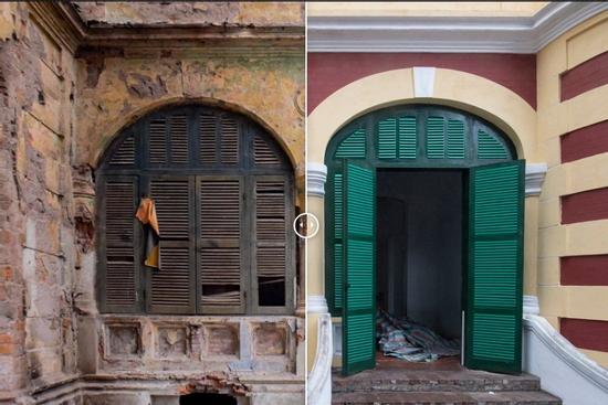 So sánh biệt tự Pháp cổ trước và sau khi 'đắp' 15 tỷ đồng sửa chữa