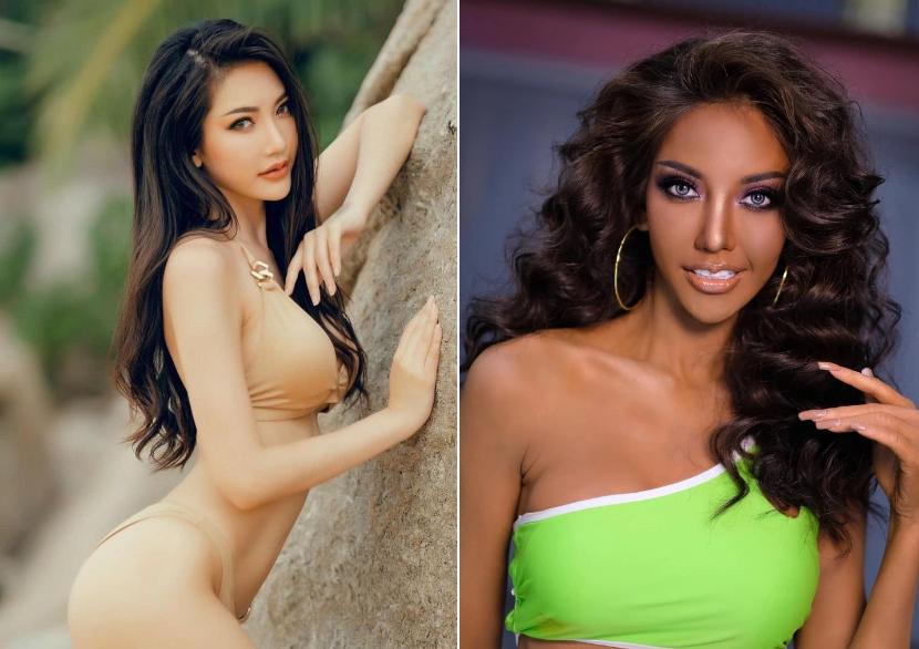 Thí sinh Hoa hậu Hòa bình Thái Lan nhuộm da nâu thi bikini gây tranh cãi-1