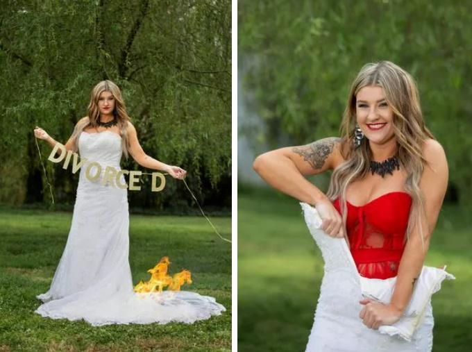 Phấn khích vì ly hôn thành công, người phụ nữ làm tiệc lớn-2