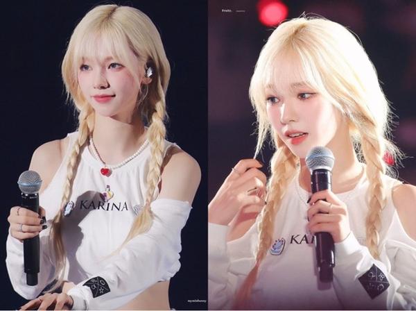 Karina (aespa) thăng hạng nhan sắc nhờ tóc tẩy, phiên bản sống của Barbie-3