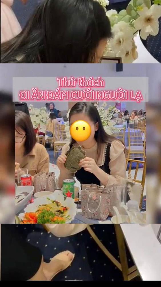 Nữ TikToker bị ném đá vì ăn ké đám cưới người lạ-1