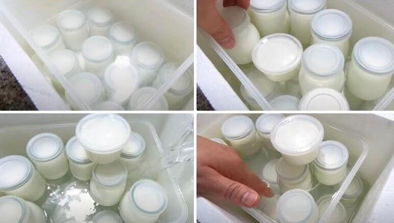 Cách làm sữa chua không đường thơm ngon, sánh mịn-4