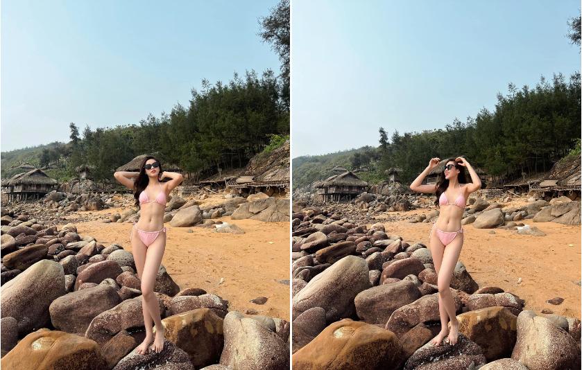 Phong cách khoe chân dài 1,11 m của Đỗ Thị Hà-2