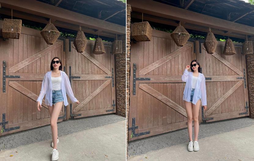 Phong cách khoe chân dài 1,11 m của Đỗ Thị Hà-7