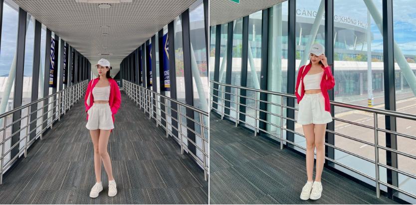 Phong cách khoe chân dài 1,11 m của Đỗ Thị Hà-8