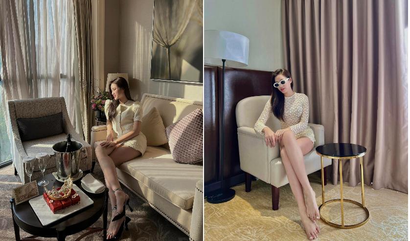 Phong cách khoe chân dài 1,11 m của Đỗ Thị Hà-9